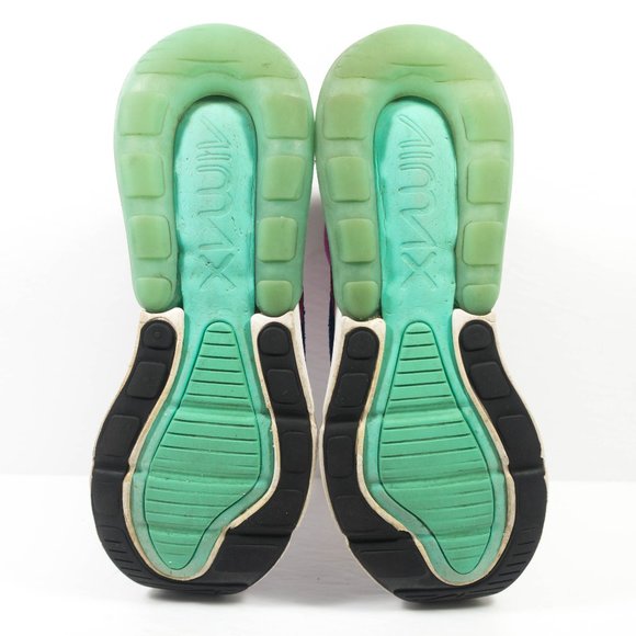 Nike Air Max 270 Flyknit Sneakers - Men's Size 9.5 - Blue Purple Pre-owned. S - Picture 8 of 9